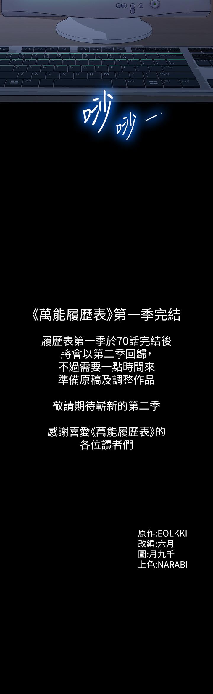 萬能履歷表 第70話 第1季最終話-宣告新開始的履歷表 第50页